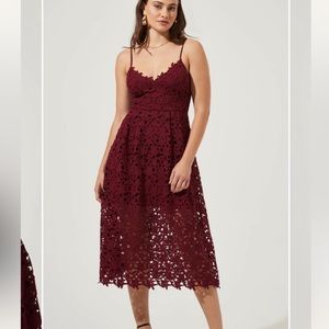 Astr the Label Lace A Line Midi Dress NWT
